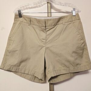 J. Crew Women's 100% Cotton Khaki Shorts. Size 8
